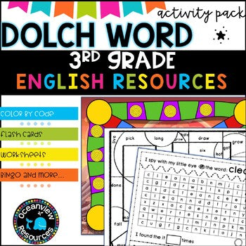 Dolch word Activity Pack-Grade 3