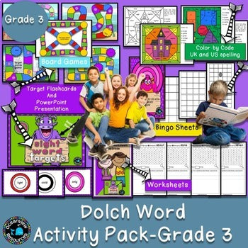Dolch Word Activity packs BUNDLE k-Grade 3.