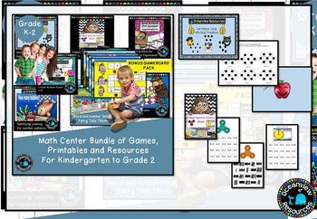 Math Center Bundle- 12 products for math groups