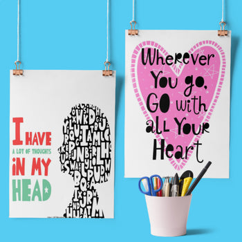 Inspiration Posters to Motivate Students and build a Positive Mindset