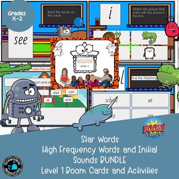 High Frequency words and Initial sounds level 1 BUNDLE