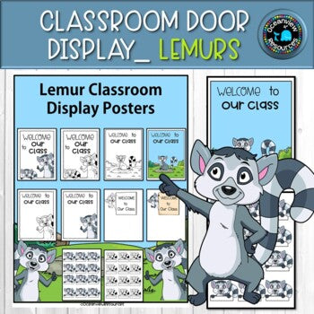 Lemur Design Door Poster