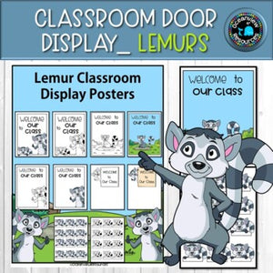 Lemur Design Door Poster