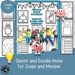 Sketch Notes For Goals, Mindset and student self assessment