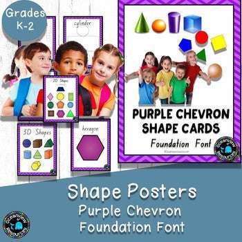 2D Shapes BUNDLE I Worksheets I Shape sorting I Posters