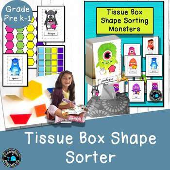 2D Shapes BUNDLE I Worksheets I Shape sorting I Posters