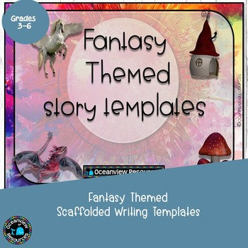 Narrative Writing Unit | Writing Activities | Fantasy Stories l 3D lapbook