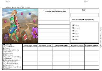 Narrative Writing Unit | Writing Activities | Fantasy Stories l 3D lapbook