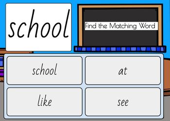 High Frequency Words and initial sounds.  Star Words Level 1 BOOM CARDS