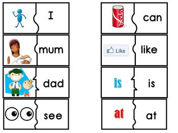 High Frequency Words and initial sounds.  Star Words Level 1