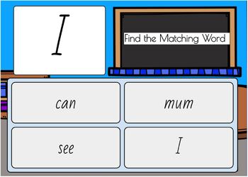 High Frequency Words and initial sounds. Star Words Level 2 BOOM CARDS