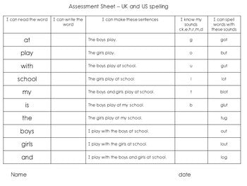 High Frequency Words and initial sounds.  Star Words Level 3