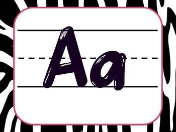 Classroom Decor pack Zebra - Editable