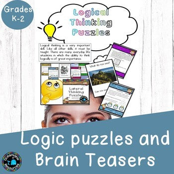 Math logic games and brain teasers - Sets 1, 2 and 3 BUNDLE