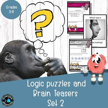 Math logic games and brain teasers - Sets 1, 2 and 3 BUNDLE