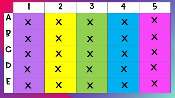 Number facts and number grid cards