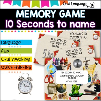 Memory Game l think fast - talk fast l ten seconds to name