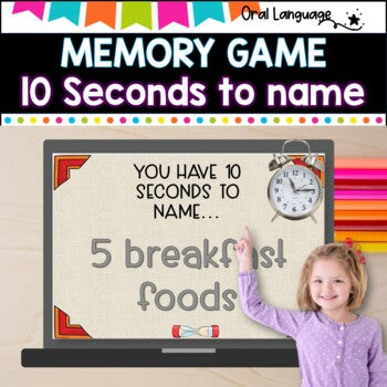 Memory Game l think fast - talk fast l ten seconds to name