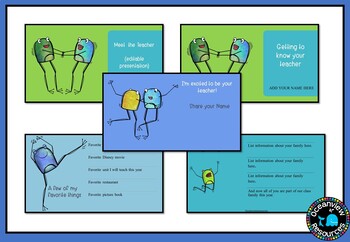 Meet the Teacher-Editable powerpoint