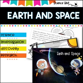 Space, Solar Systems, Planets and Earth Primary Grades Science Unit