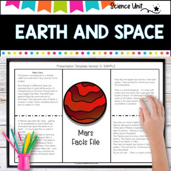 Space, Solar Systems, Planets and Earth Primary Grades Science Unit