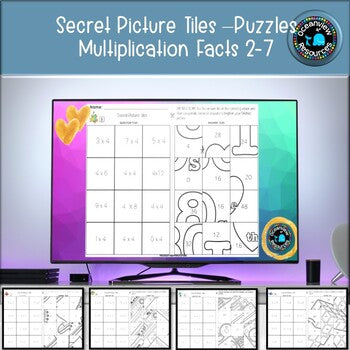 Secret Picture Tiles- Multiplication facts 2-7