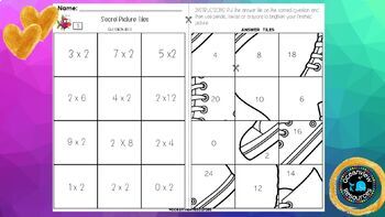 Secret Picture Tiles- Multiplication facts 2-7