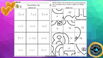 Secret Picture Tiles- Multiplication facts 2-7