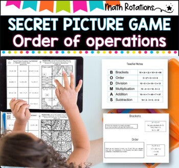 Secret Picture Tiles - Order of Operations