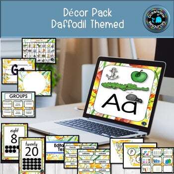 DECOR PACK -Daffodil Design (Editable)