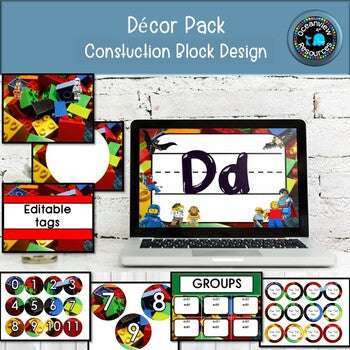 DECOR PACK -CONSTRUCTION BLOCKS DESIGN (Editable)