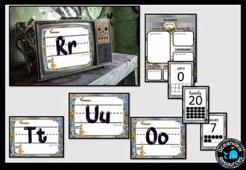 CLASSROOM DECOR l STEAMPUNK I Labels, signs, posters and charts