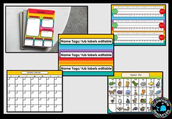 CLASSROOM DECOR I RAINBOW STRIPES I labels, signs, posters and charts