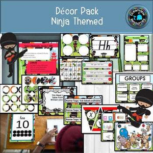 DECOR PACK -NINJA DESIGN  (Editable)