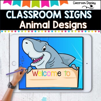 Editable Animal Sign I Door Display I Classroom Decor