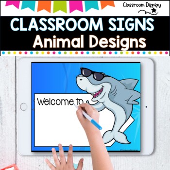 Editable Animal Sign I Door Display I Classroom Decor