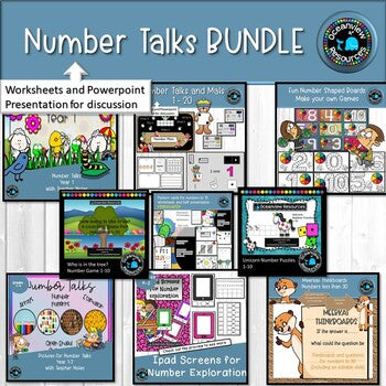 Early Math BUNDLE numbers 1-20  worksheets and discovery mats