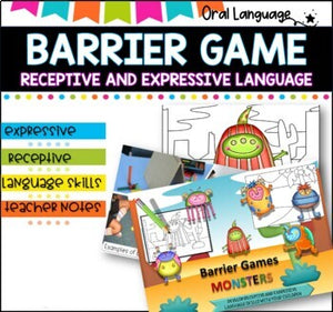 BARRIER GAME I Speech Therapy I SPED I Language skill development