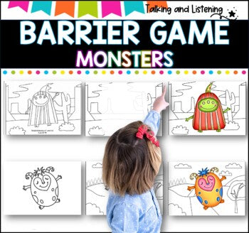 BARRIER GAME I Speech Therapy I SPED I Language skill development