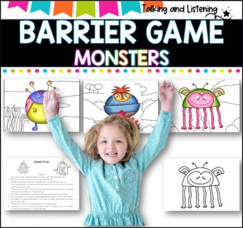 BARRIER GAME I Speech Therapy I SPED I Language skill development