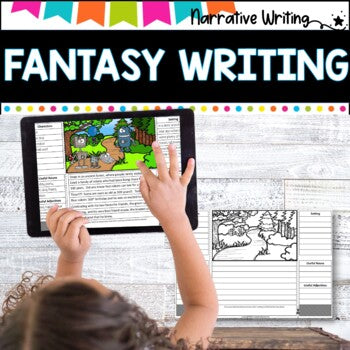 Narrative Writing Unit | Writing Activities | Fantasy Stories l 3D lapbook