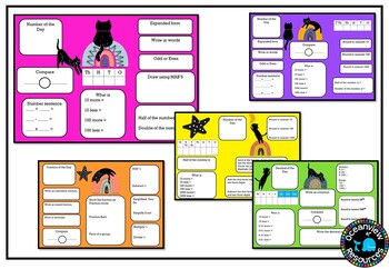 NUMBER OF THE DAY l GRADES 4- 6 l Digital and printable