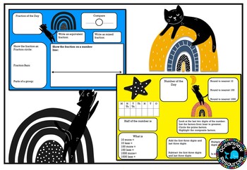 NUMBER OF THE DAY l GRADES 4- 6 l Digital and printable