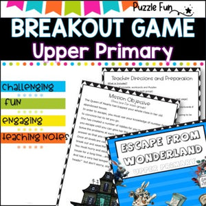 Breakout l Escape game : Math Facts /doubles, halves, decimals, logical thinking Upper Primary