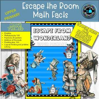 Breakout l Escape game : Math Facts /doubles, halves, decimals, logical thinking Upper Primary