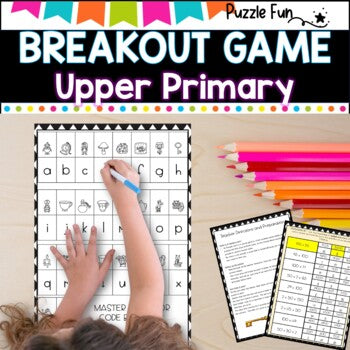 Breakout l Escape game : Math Facts /doubles, halves, decimals, logical thinking Upper Primary