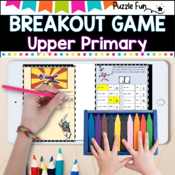 Breakout l Escape game : Math Facts /doubles, halves, decimals, logical thinking Upper Primary