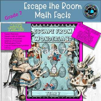 Breakout game- Escape from Wonderland  Math Facts  Year 7