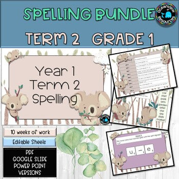 Year 1 Term 2 Spelling- Suitable for Distance Learning