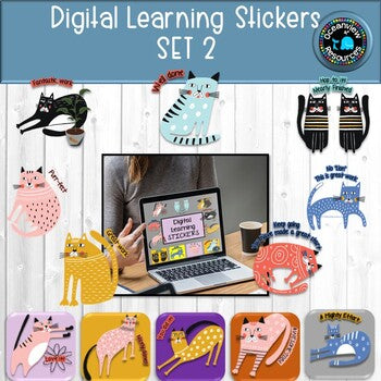 Digital learning Stickers Set 2 CATS
